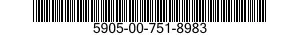 5905-00-751-8983 RESISTOR 5905007518983 007518983