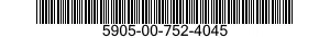 5905-00-752-4045 RESISTOR,VARIABLE,NONWIRE WOUND,NONPRECISION 5905007524045 007524045