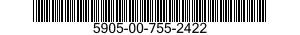 5905-00-755-2422 RESISTOR,VARIABLE,WIRE WOUND,NONPRECISION 5905007552422 007552422