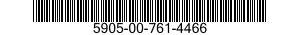 5905-00-761-4466 RESISTOR,FIXED,FILM 5905007614466 007614466
