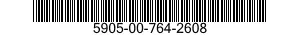 5905-00-764-2608 RESISTOR,FIXED,COMPOSITION 5905007642608 007642608