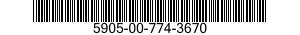 5905-00-774-3670 RESISTOR,VARIABLE,WIRE WOUND,PRECISION 5905007743670 007743670
