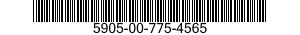 5905-00-775-4565 RESISTOR,FIXED,WIRE WOUND,INDUCTIVE 5905007754565 007754565