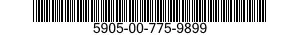 5905-00-775-9899 RESISTOR,VARIABLE,WIRE WOUND,NONPRECISION 5905007759899 007759899