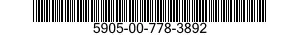 5905-00-778-3892 RESISTOR,VARIABLE,WIRE WOUND,NONPRECISION 5905007783892 007783892