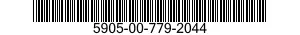 5905-00-779-2044 RESISTOR,FIXED,WIRE WOUND,INDUCTIVE 5905007792044 007792044