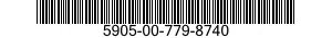 5905-00-779-8740 RESISTOR,FIXED,WIRE WOUND,INDUCTIVE 5905007798740 007798740