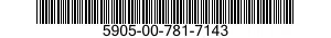 5905-00-781-7143  5905007817143 007817143