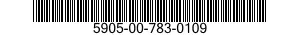 5905-00-783-0109 RESISTOR,VARIABLE,WIRE WOUND,NONPRECISION 5905007830109 007830109