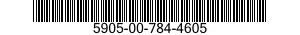 5905-00-784-4605 RESISTOR,FIXED,WIRE WOUND,INDUCTIVE 5905007844605 007844605