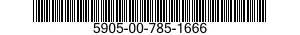 5905-00-785-1666 RESISTOR,FIXED,WIRE WOUND,INDUCTIVE 5905007851666 007851666