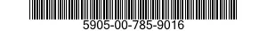 5905-00-785-9016 RESISTOR,FIXED,WIRE WOUND,NONINDUCTIVE 5905007859016 007859016