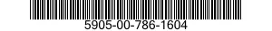 5905-00-786-1604 RESISTOR,FIXED,COMPOSITION 5905007861604 007861604
