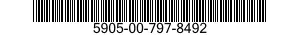 5905-00-797-8492 RESISTOR ASSEMBLY 5905007978492 007978492