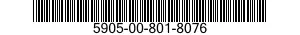 5905-00-801-8076 RESISTOR,FIXED,WIRE WOUND,INDUCTIVE 5905008018076 008018076