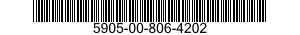 5905-00-806-4202 RESISTOR,VARIABLE,WIRE WOUND,NONPRECISION 5905008064202 008064202