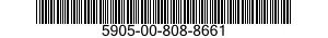 5905-00-808-8661 RESISTOR,FIXED,WIRE WOUND,INDUCTIVE 5905008088661 008088661