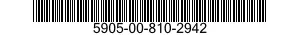 5905-00-810-2942 RESISTOR,FIXED,FILM 5905008102942 008102942