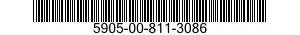 5905-00-811-3086 RESISTOR,FIXED,COMPOSITION 5905008113086 008113086