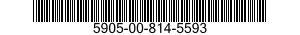 5905-00-814-5593 RESISTOR,FIXED,WIRE WOUND,NONINDUCTIVE 5905008145593 008145593