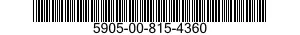 5905-00-815-4360 RESISTOR,VARIABLE,NONWIRE WOUND,NONPRECISION 5905008154360 008154360