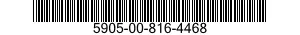 5905-00-816-4468 RESISTOR,FIXED,WIRE WOUND,INDUCTIVE 5905008164468 008164468