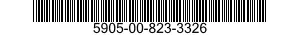 5905-00-823-3326 RESISTOR,FIXED,WIRE WOUND,INDUCTIVE 5905008233326 008233326