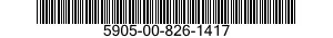 5905-00-826-1417 RESISTOR,FIXED,COMPOSITION 5905008261417 008261417