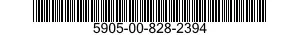 5905-00-828-2394 RESISTOR,FIXED,WIRE WOUND,INDUCTIVE 5905008282394 008282394