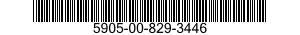 5905-00-829-3446 RESISTOR,FIXED,WIRE WOUND,NONINDUCTIVE 5905008293446 008293446