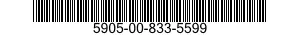 5905-00-833-5599 RESISTOR,ADJUSTABLE 5905008335599 008335599