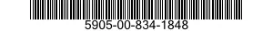 5905-00-834-1848 RESISTOR,VARIABLE,WIRE WOUND,NONPRECISION 5905008341848 008341848