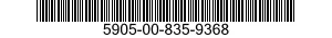 5905-00-835-9368 RESISTOR,FIXED,WIRE WOUND,NONINDUCTIVE 5905008359368 008359368