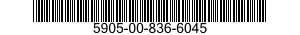 5905-00-836-6045 RESISTOR,FIXED,WIRE WOUND,INDUCTIVE 5905008366045 008366045