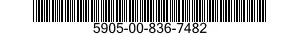 5905-00-836-7482 RESISTOR,FIXED,COMPOSITION 5905008367482 008367482