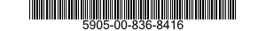5905-00-836-8416 RESISTOR,FIXED,WIRE WOUND,INDUCT 5905008368416 008368416