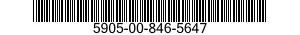 5905-00-846-5647 RESISTOR,FIXED,WIRE WOUND,INDUCTIVE 5905008465647 008465647