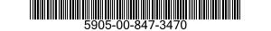 5905-00-847-3470 RESISTOR,FIXED,WIRE WOUND,INDUCTIVE 5905008473470 008473470