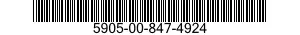 5905-00-847-4924 RESISTOR,VARIABLE,NONWIRE WOUND, 5905008474924 008474924