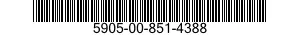 5905-00-851-4388 RESISTOR,FIXED,WIRE WOUND,INDUCTIVE 5905008514388 008514388