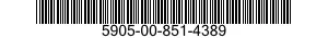 5905-00-851-4389 RESISTOR,FIXED,WIRE WOUND,INDUCT 5905008514389 008514389