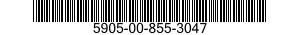 5905-00-855-3047 RESISTOR,FIXED,FILM 5905008553047 008553047