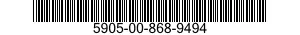 5905-00-868-9494 RESISTOR,THERMAL 5905008689494 008689494
