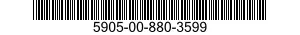 5905-00-880-3599 RESISTOR,FIXED,WIRE WOUND,NONINDUCTIVE 5905008803599 008803599