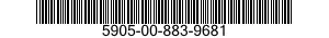 5905-00-883-9681 RESISTOR,FIXED,WIRE WOUND,NONINDUCTIVE 5905008839681 008839681