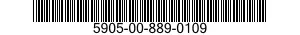 5905-00-889-0109 RESISTOR,FIXED,WIRE WOUND,INDUCTIVE 5905008890109 008890109
