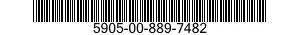 5905-00-889-7482 RESISTOR,FIXED,WIRE WOUND,INDUCTIVE 5905008897482 008897482