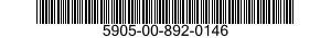 5905-00-892-0146 RESISTOR,FIXED,WIRE WOUND,INDUCTIVE 5905008920146 008920146