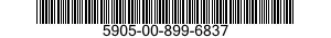 5905-00-899-6837 RESISTOR,FIXED,COMPOSITION 5905008996837 008996837