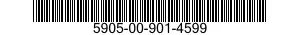 5905-00-901-4599 RESISTOR,FIXED,WIRE WOUND,NONINDUCTIVE 5905009014599 009014599
